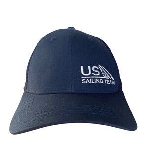 US Sailing Team Hat Adjustable Snapback Blue Helly Hansen Nautical Preppy